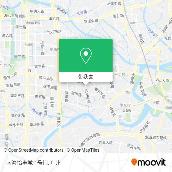 南海怡丰城-1号门地图