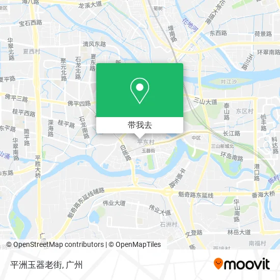 平洲玉器老街地图