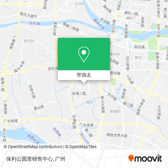 保利公园里销售中心地图