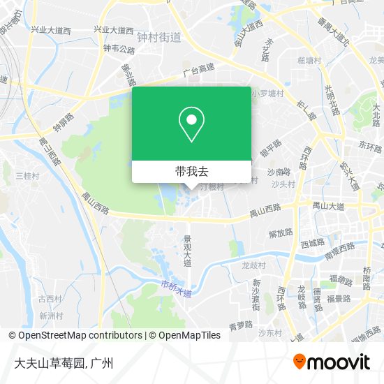 大夫山草莓园地图
