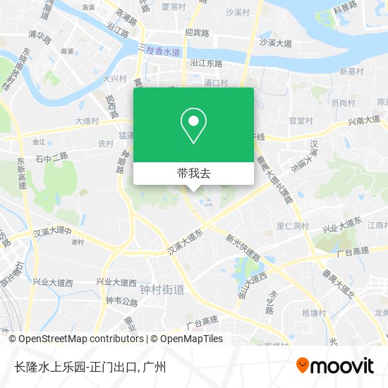 长隆水上乐园-正门出口地图