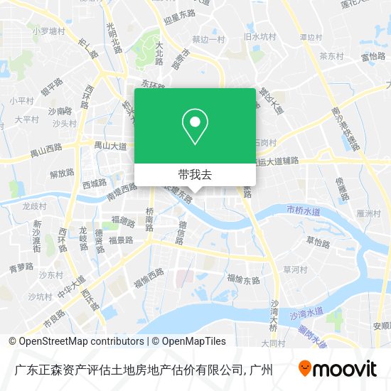 广东正森资产评估土地房地产估价有限公司地图