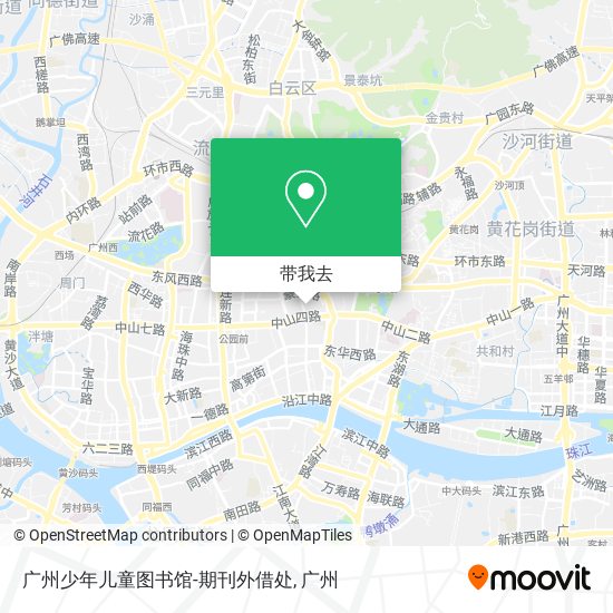 广州少年儿童图书馆-期刊外借处地图