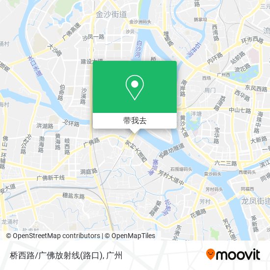 桥西路/广佛放射线(路口)地图