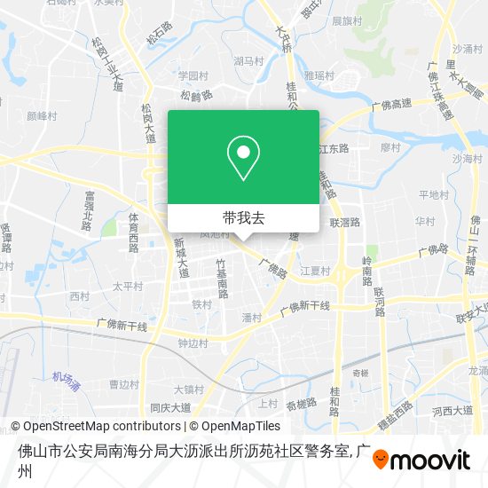 佛山市公安局南海分局大沥派出所沥苑社区警务室地图
