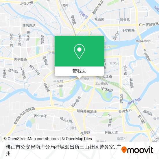 佛山市公安局南海分局桂城派出所三山社区警务室地图
