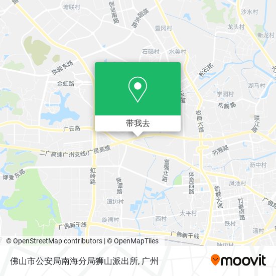 佛山市公安局南海分局狮山派出所地图