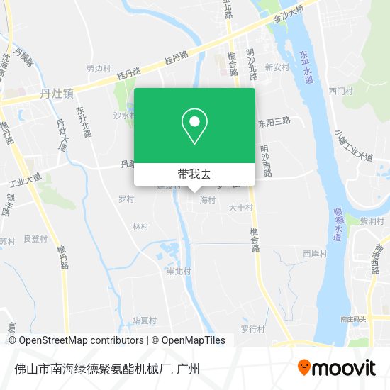 佛山市南海绿德聚氨酯机械厂地图