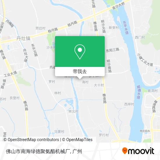 佛山市南海绿德聚氨酯机械厂地图