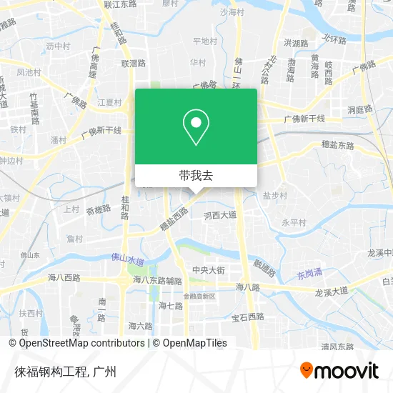 徕福钢构工程地图