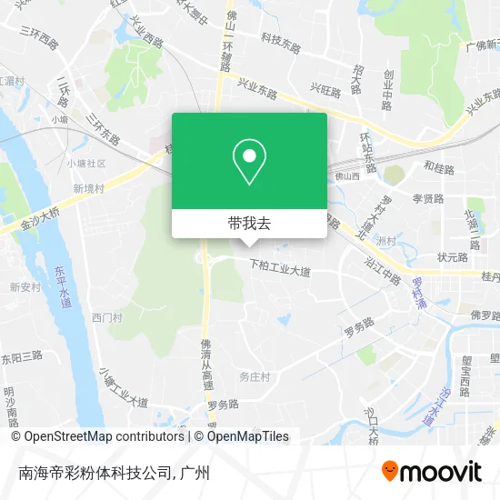 南海帝彩粉体科技公司地图