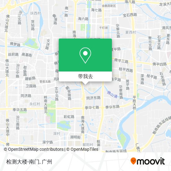 检测大楼-南门地图