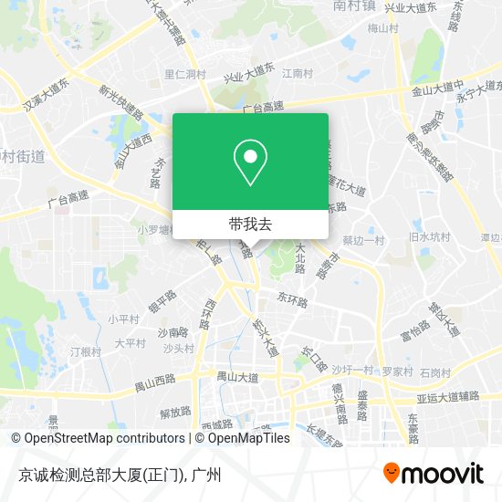 京诚检测总部大厦(正门)地图