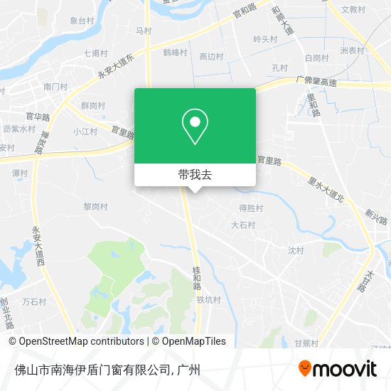 佛山市南海伊盾门窗有限公司地图