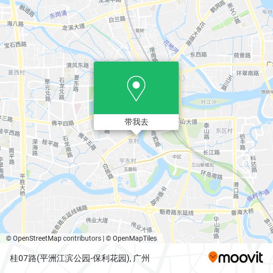 桂07路(平洲江滨公园-保利花园)地图