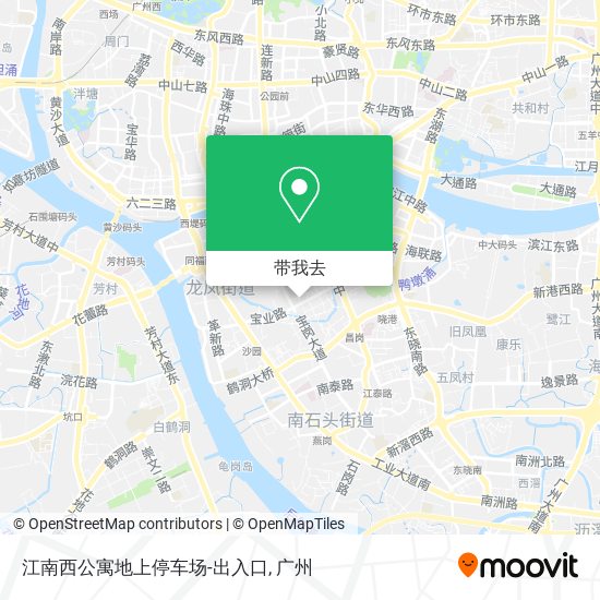 江南西公寓地上停车场-出入口地图