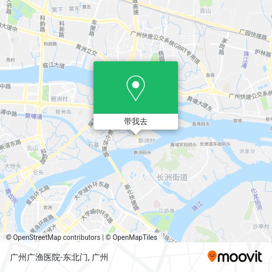 广州广渔医院-东北门地图