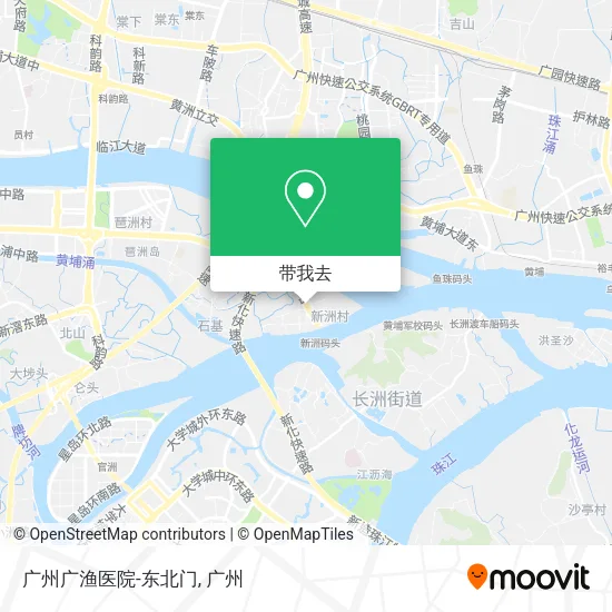 广州广渔医院-东北门地图