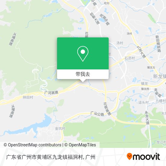 广东省广州市黄埔区九龙镇福洞村地图