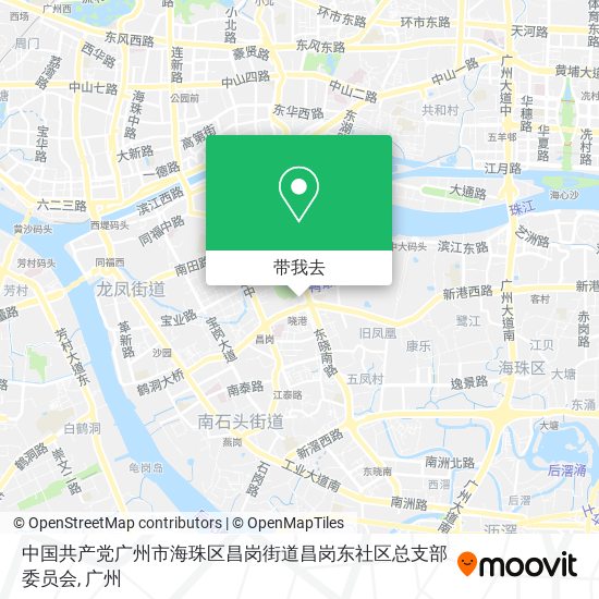 中国共产党广州市海珠区昌岗街道昌岗东社区总支部委员会地图