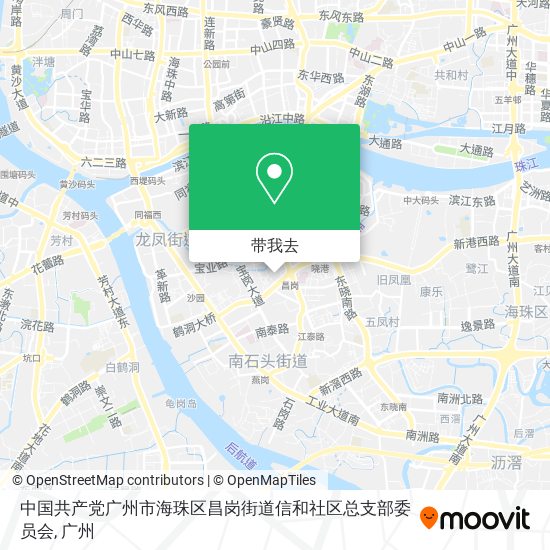 中国共产党广州市海珠区昌岗街道信和社区总支部委员会地图