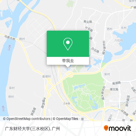 广东财经大学(三水校区)地图
