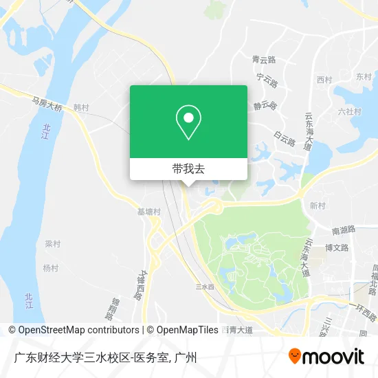 广东财经大学三水校区-医务室地图