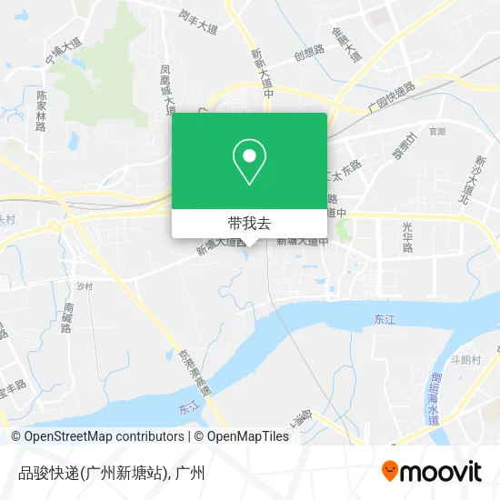 品骏快递(广州新塘站)地图