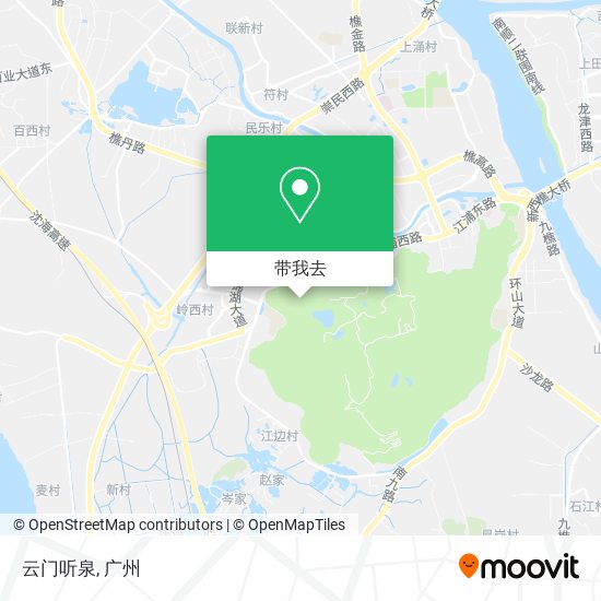 云门听泉地图
