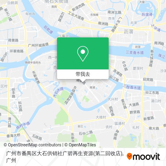 广州市番禺区大石供销社广碧再生资源(第二回收店)地图