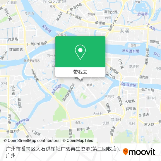 广州市番禺区大石供销社广碧再生资源(第二回收店)地图