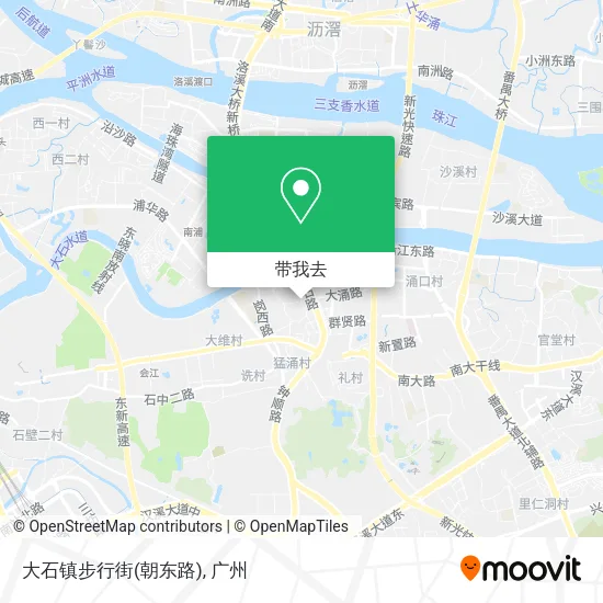大石镇步行街(朝东路)地图