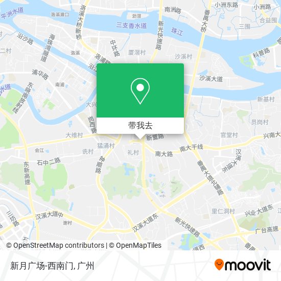 新月广场-西南门地图