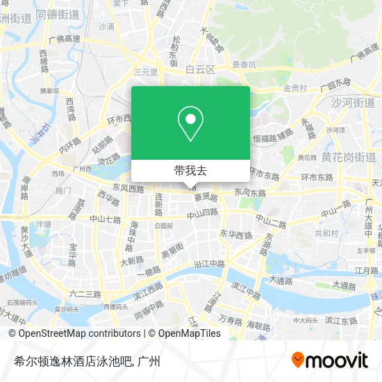希尔顿逸林酒店泳池吧地图