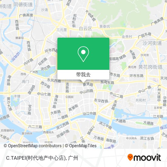 C.TAIPEI(时代地产中心店)地图
