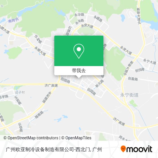 广州欧亚制冷设备制造有限公司-西北门地图
