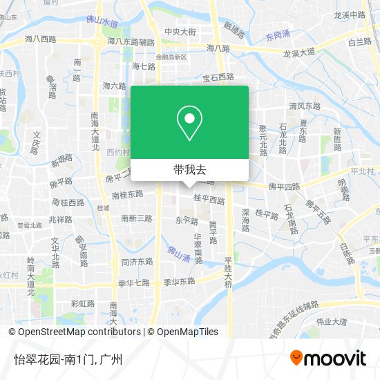 怡翠花园-南1门地图