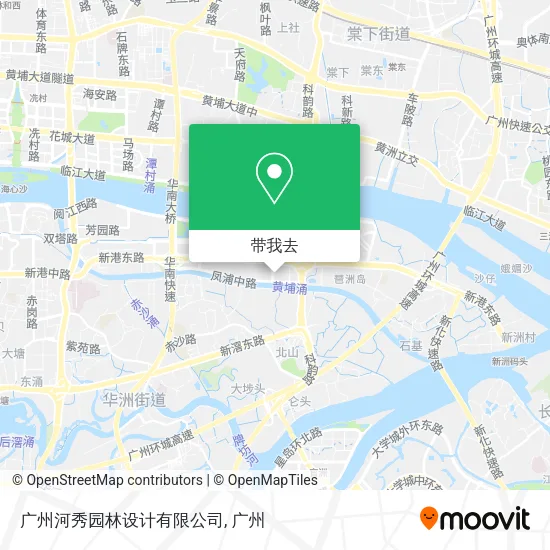 广州河秀园林设计有限公司地图