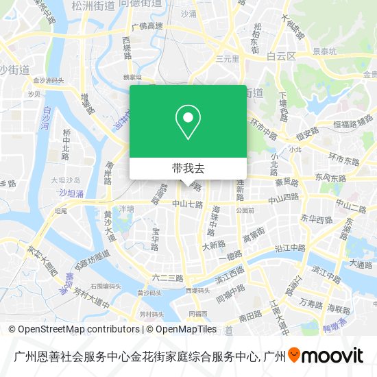 广州恩善社会服务中心金花街家庭综合服务中心地图