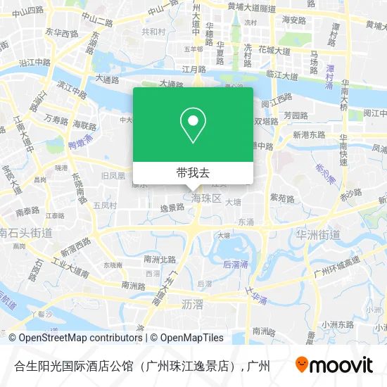 合生阳光国际酒店公馆（广州珠江逸景店）地图