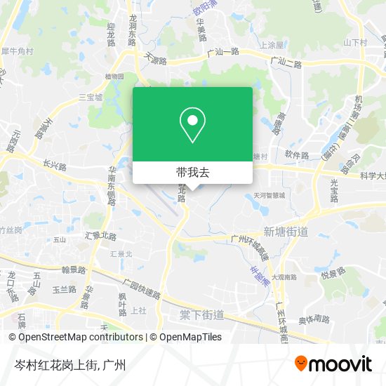 岑村红花岗上街地图