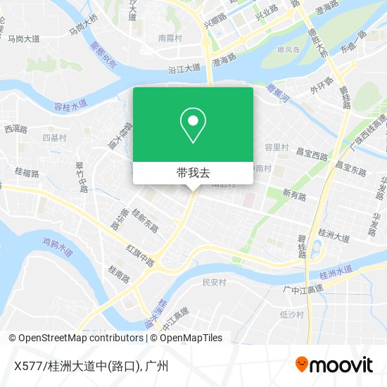 X577/桂洲大道中(路口)地图