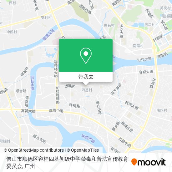 佛山市顺德区容桂四基初级中学禁毒和普法宣传教育委员会地图