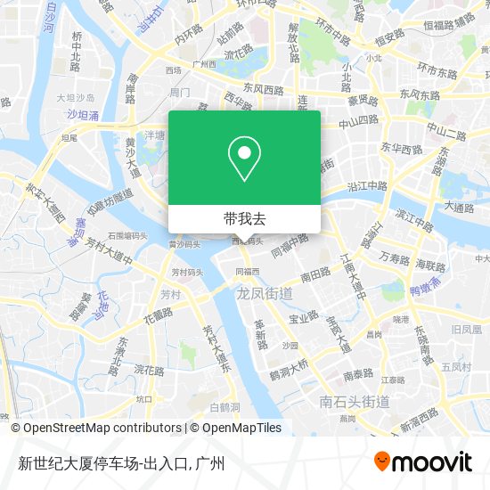 新世纪大厦停车场-出入口地图