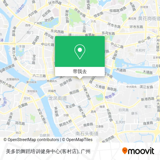 美多韵舞蹈培训健身中心(客村店)地图