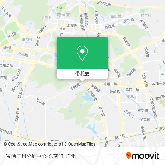 宝洁广州分销中心-东南门地图