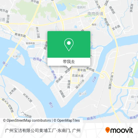 广州宝洁有限公司黄埔工厂-东南门地图