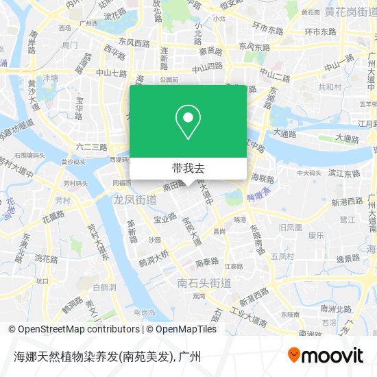 海娜天然植物染养发(南苑美发)地图