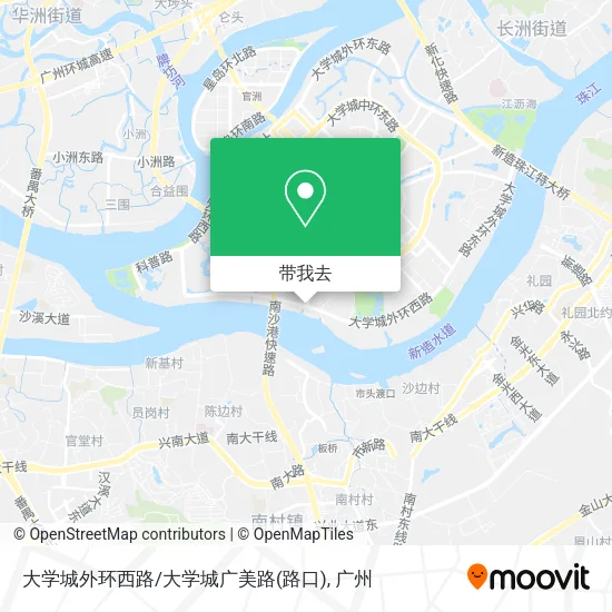 大学城外环西路/大学城广美路(路口)地图