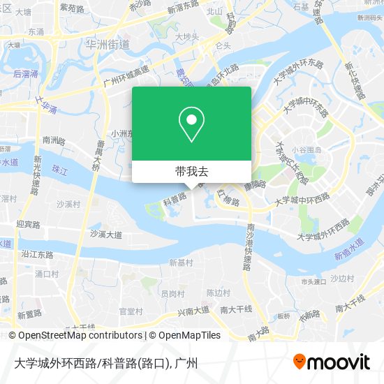 大学城外环西路/科普路(路口)地图